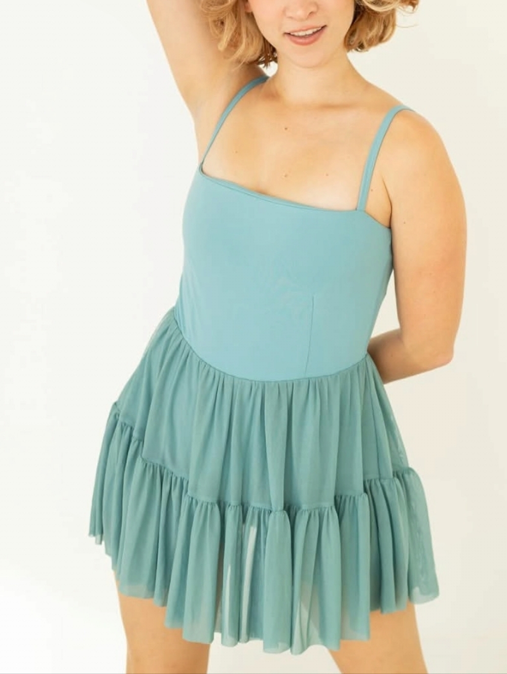 XL • Blogilates • Ballerina Pilates Active Dress With Romper & Pockets